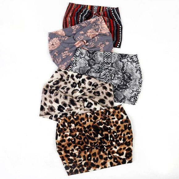 Women’s Wide Fabric Headbands 7 Inch Pack Non Slip Yoga Workout Accessories main image 7